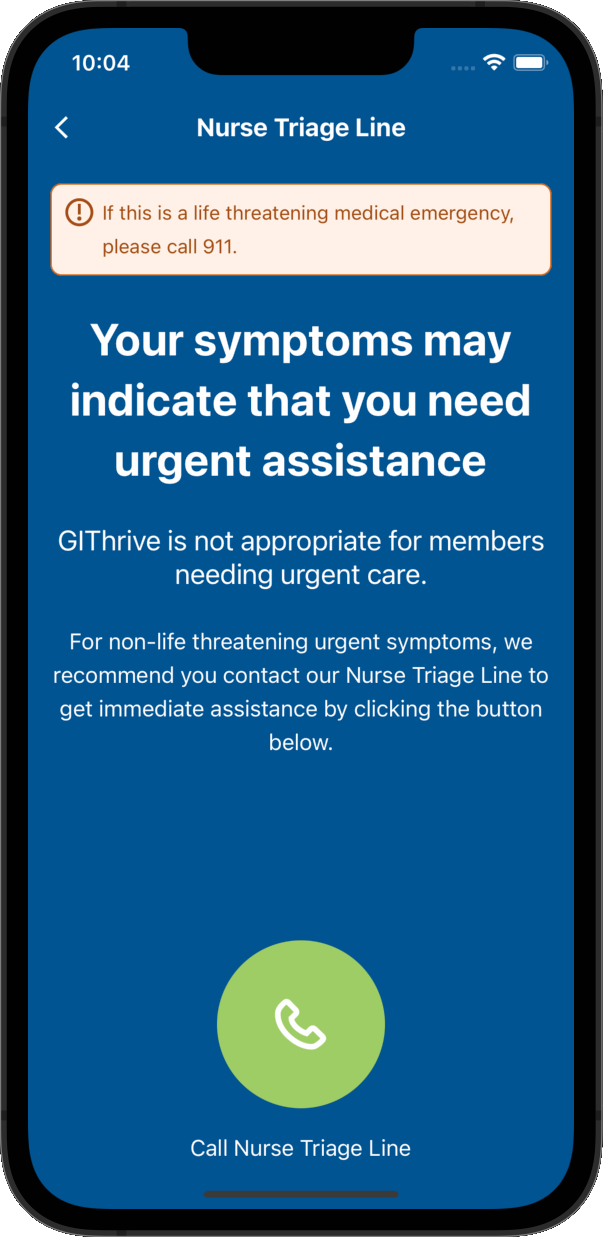 GIThrive Nurse Triage